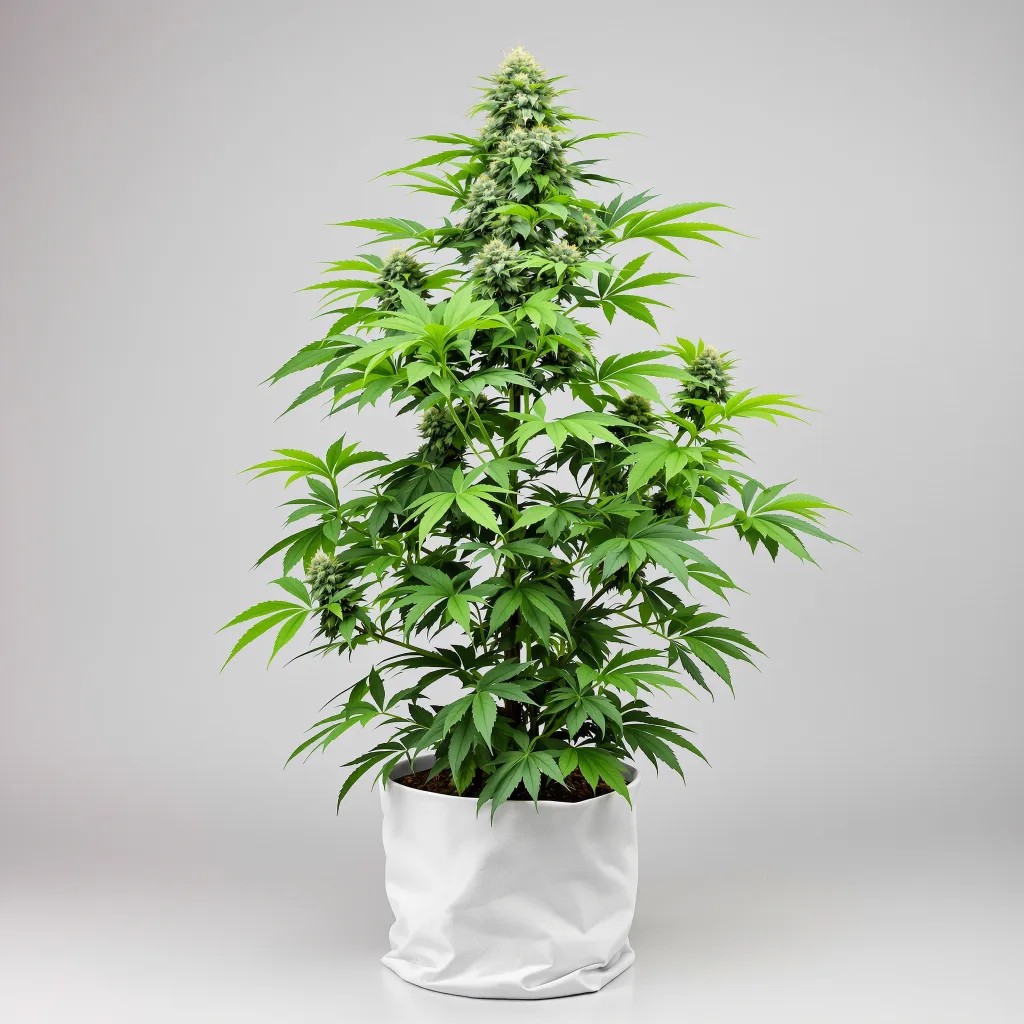 13 Dawgs Cannabisblüte Nahaufnahme mit offene Blütenstruktur mit orangen Pistillen