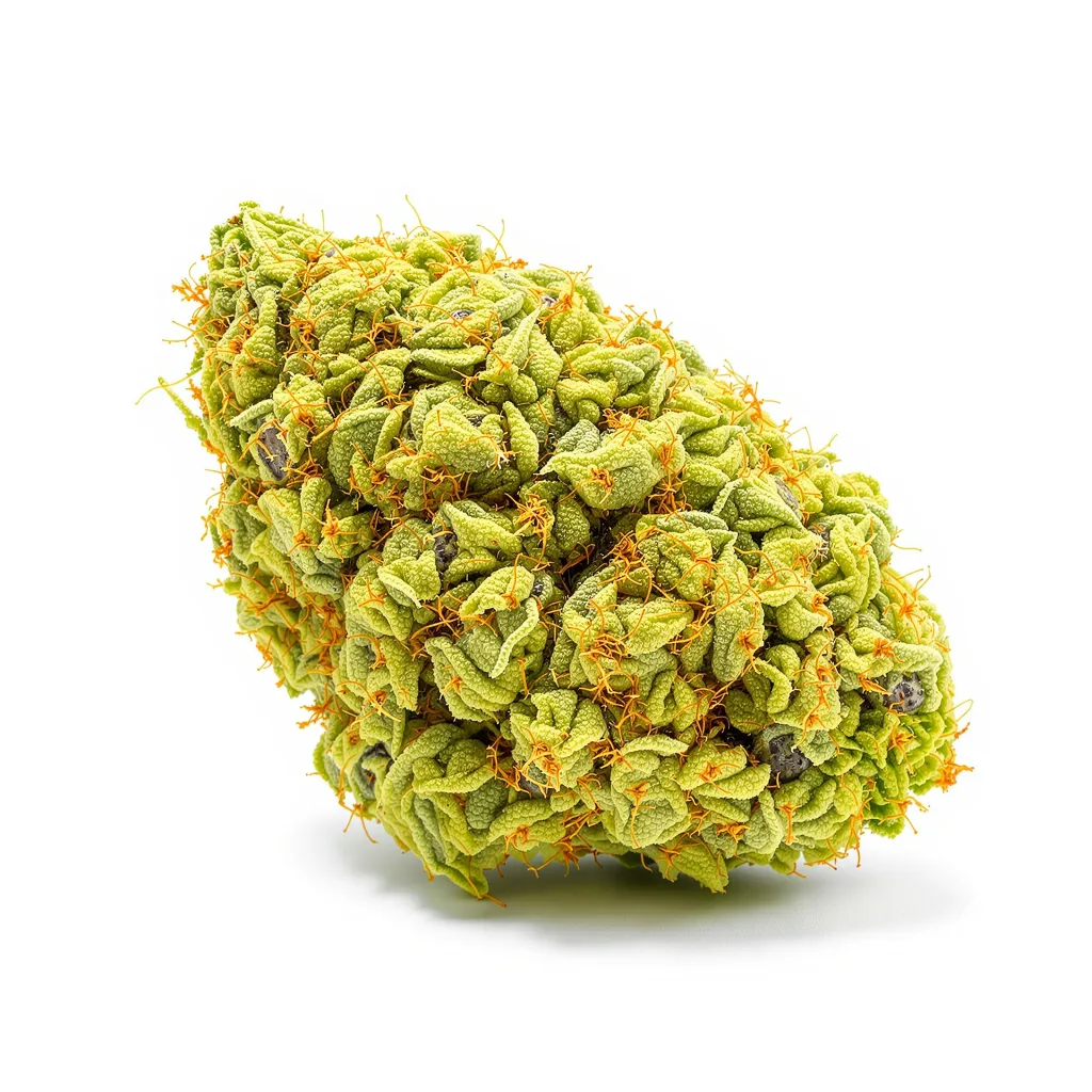 3 Kings 13% Indica / 87% Sativa — Blüte mit sichtbaren Trichomen