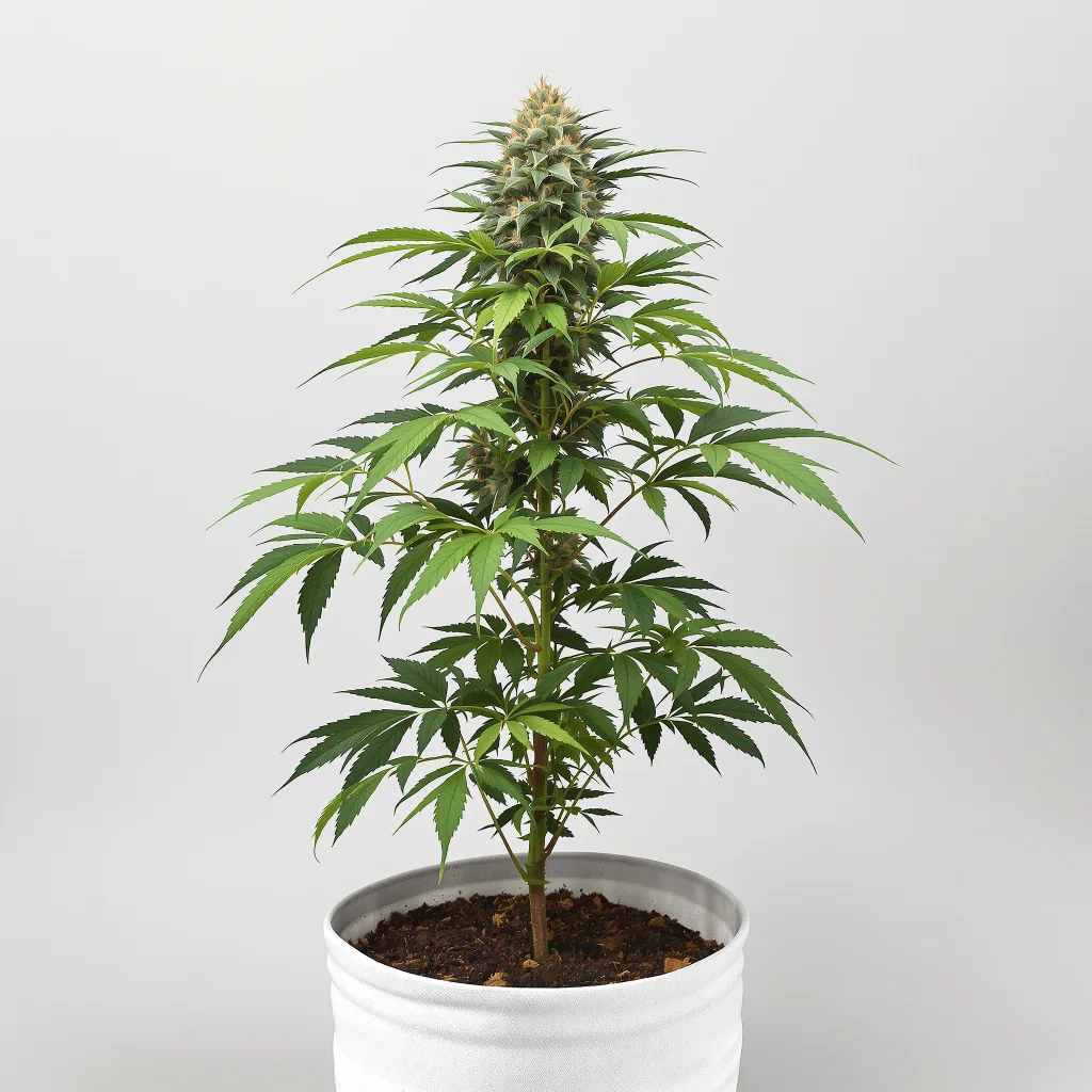 3X Crazy Cannabisblüte Nahaufnahme mit dichte violett getönte Kelche