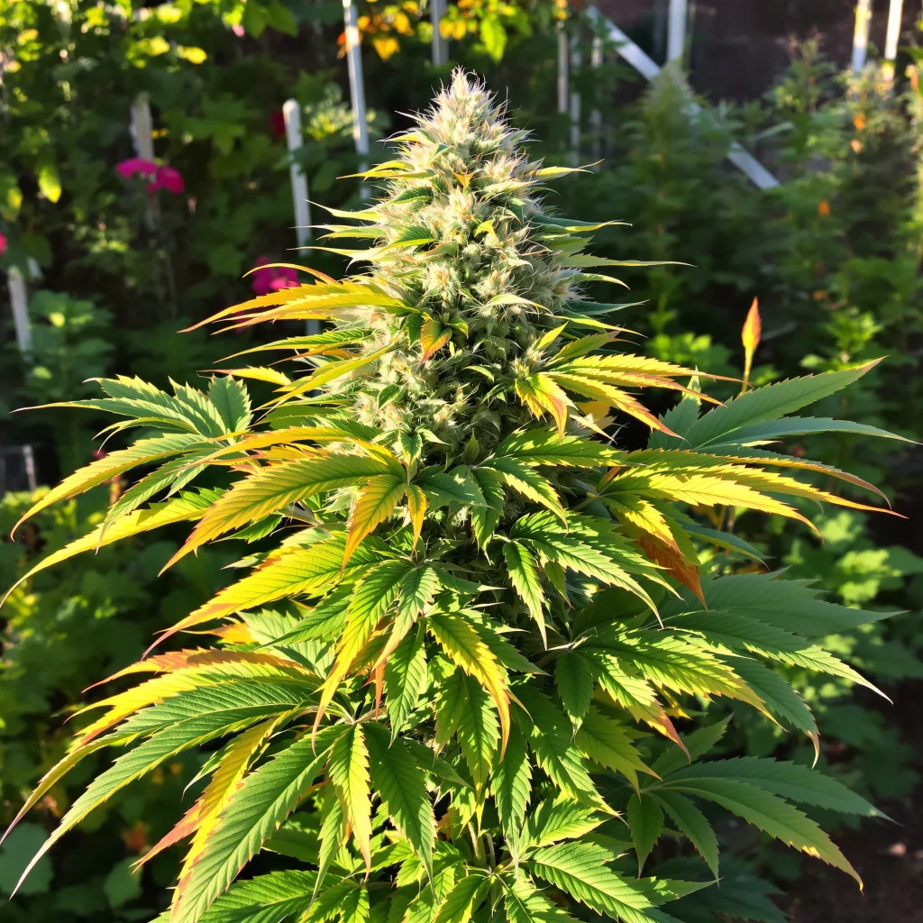 3X Crazy 82% Indica / 18% Sativa — Blüte mit sichtbaren Trichomen