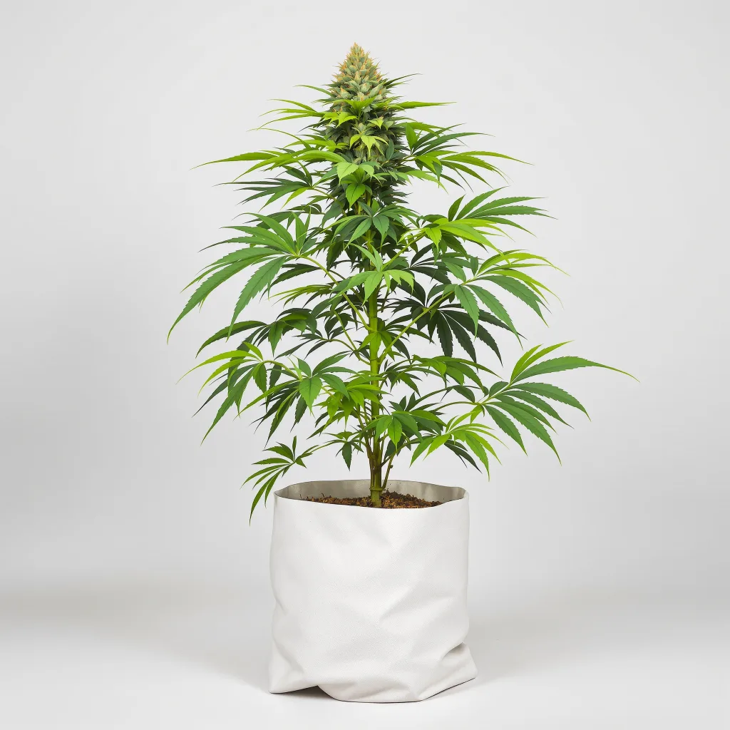 501st OG Cannabisblüte Nahaufnahme mit dichte violett getönte Kelche