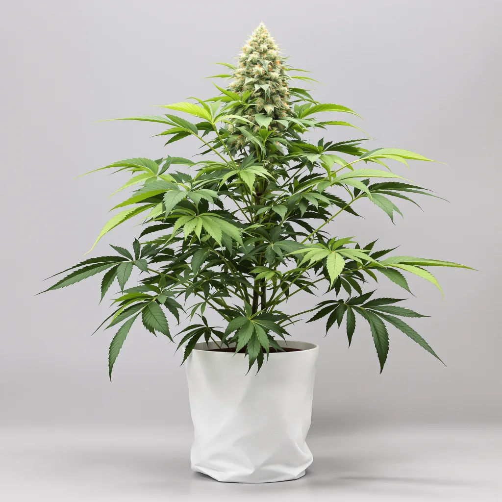 5th Element Cannabisblüte Nahaufnahme mit dichte violett getönte Kelche