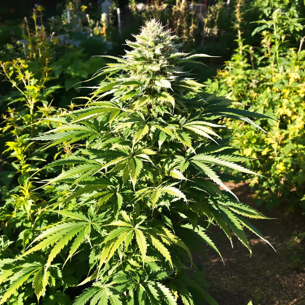 5th Element 79% Indica / 21% Sativa — Blüte mit sichtbaren Trichomen
