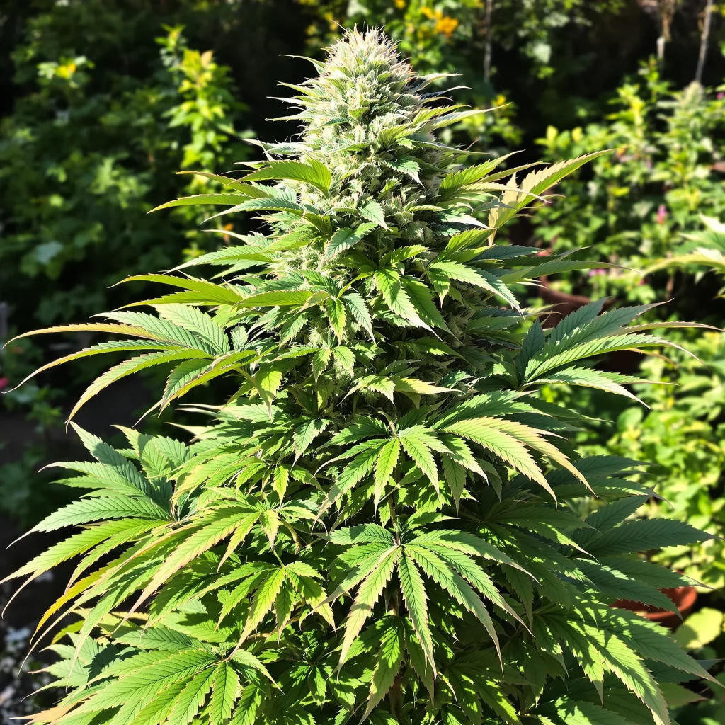 8 Ball Kush 86% Indica / 14% Sativa — Blüte mit sichtbaren Trichomen