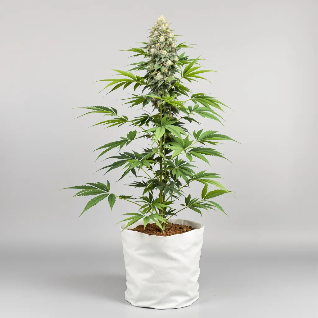 9 Pound Hammer Cannabisblüte Nahaufnahme mit dichte violett getönte Kelche