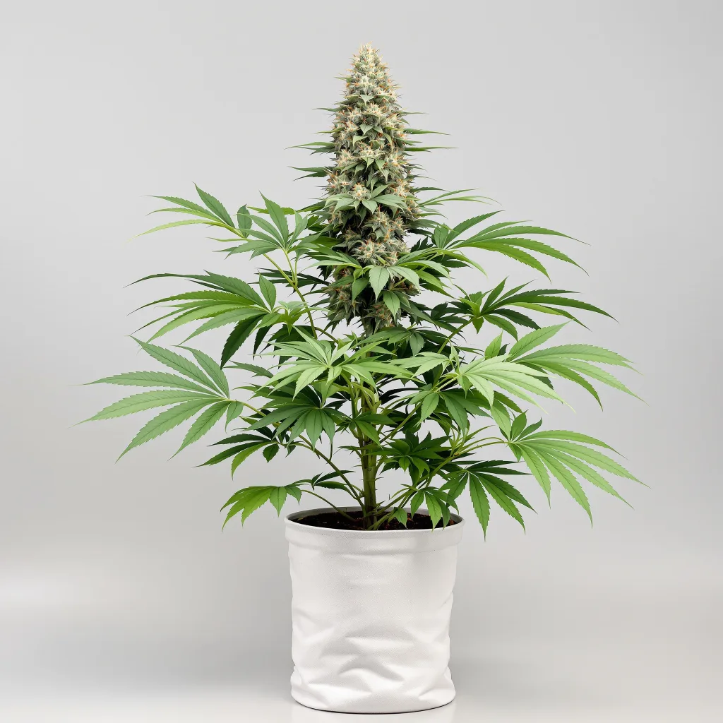 A-10 Cannabisblüte Nahaufnahme mit dichte violett getönte Kelche