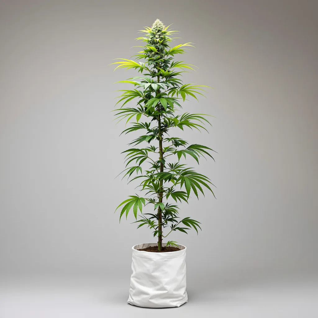 Acapulco Gold Cannabisblüte Nahaufnahme mit luftige limonengrüne Struktur