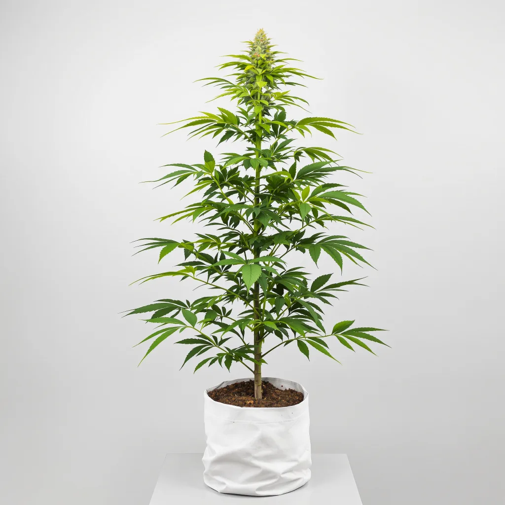 Afcrack Cannabisblüte Nahaufnahme mit ausgewogene Blütenstruktur mit eisigen Trichomen