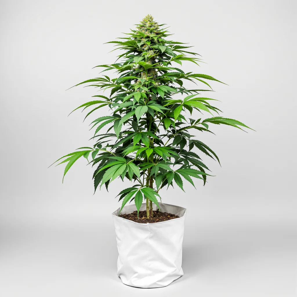 Afghan Kush Cannabisblüte Nahaufnahme mit dichte violett getönte Kelche