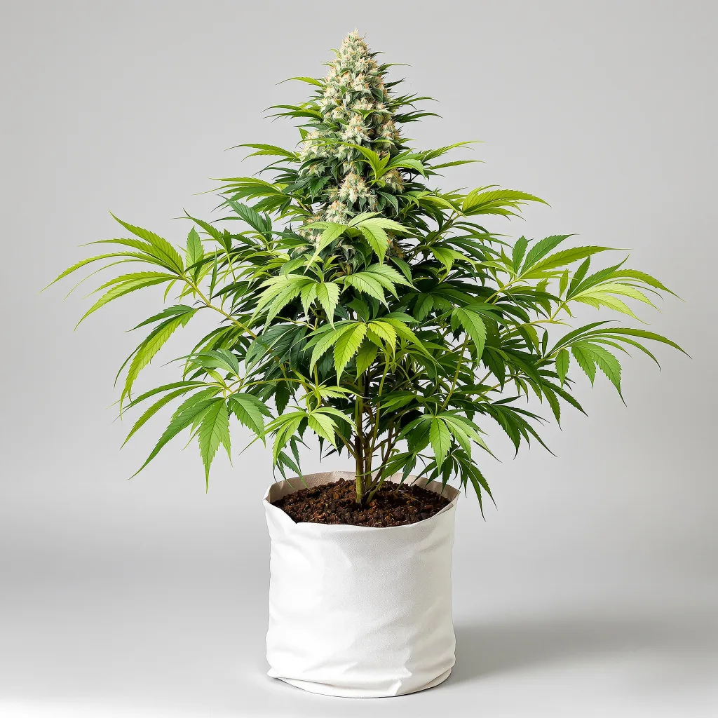Alien Mints Cannabisblüte Nahaufnahme mit dichte violett getönte Kelche