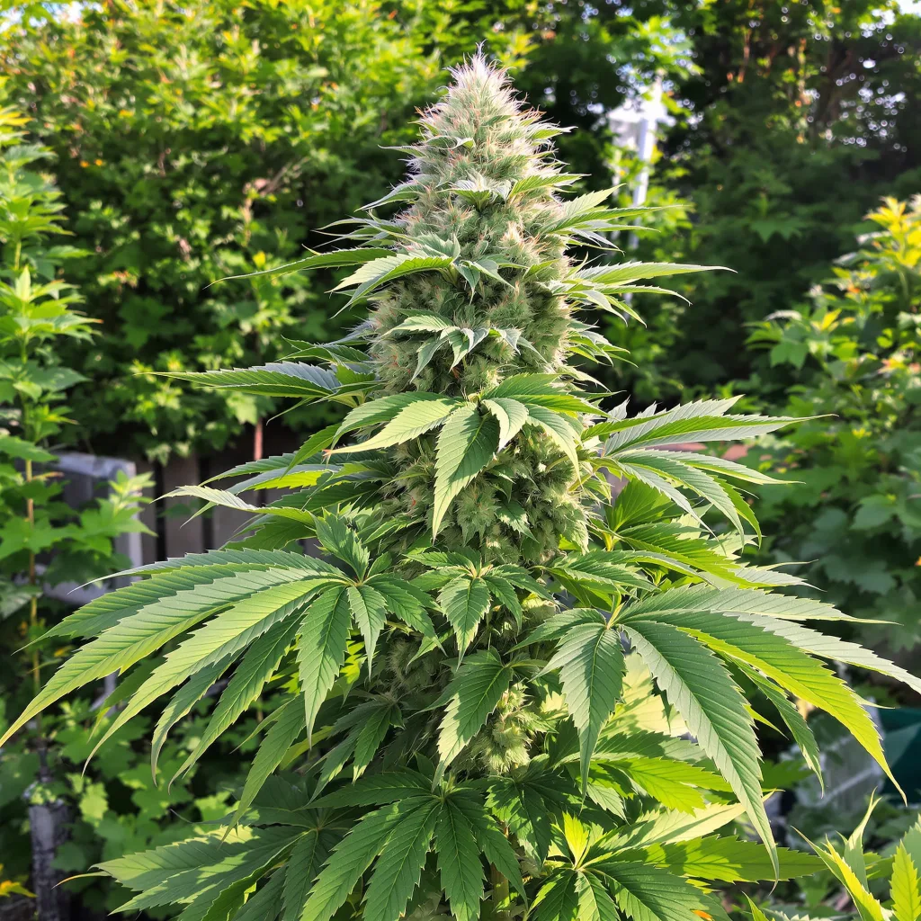 Alien Mints 88% Indica / 12% Sativa — Blüte mit sichtbaren Trichomen