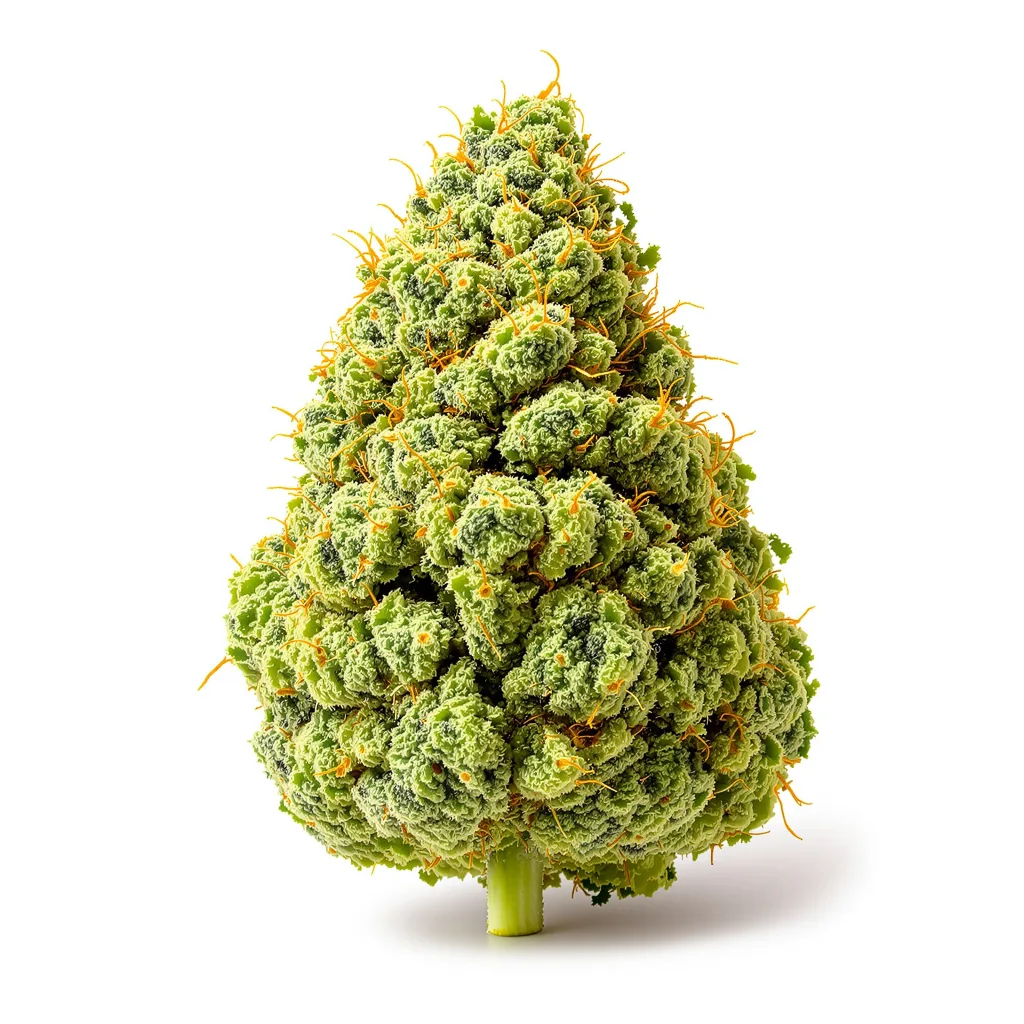 Allen Wrench 20% Indica / 80% Sativa — Blüte mit sichtbaren Trichomen