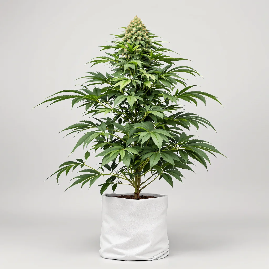 Amazonian Cannabisblüte Nahaufnahme mit dichte violett getönte Kelche