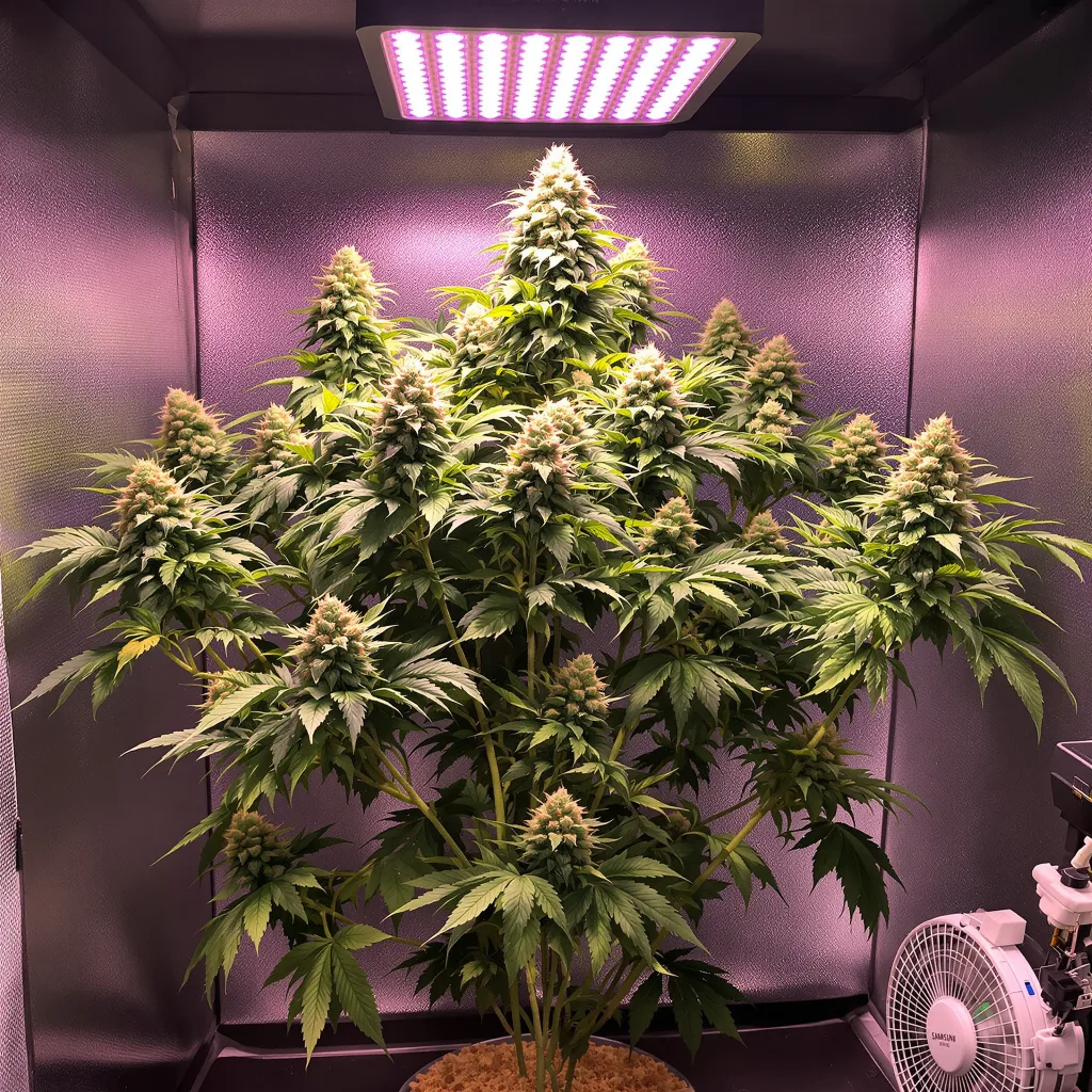 American Strains Pack Cannabispflanze in der Blütephase — 120-180 cm feminisiert