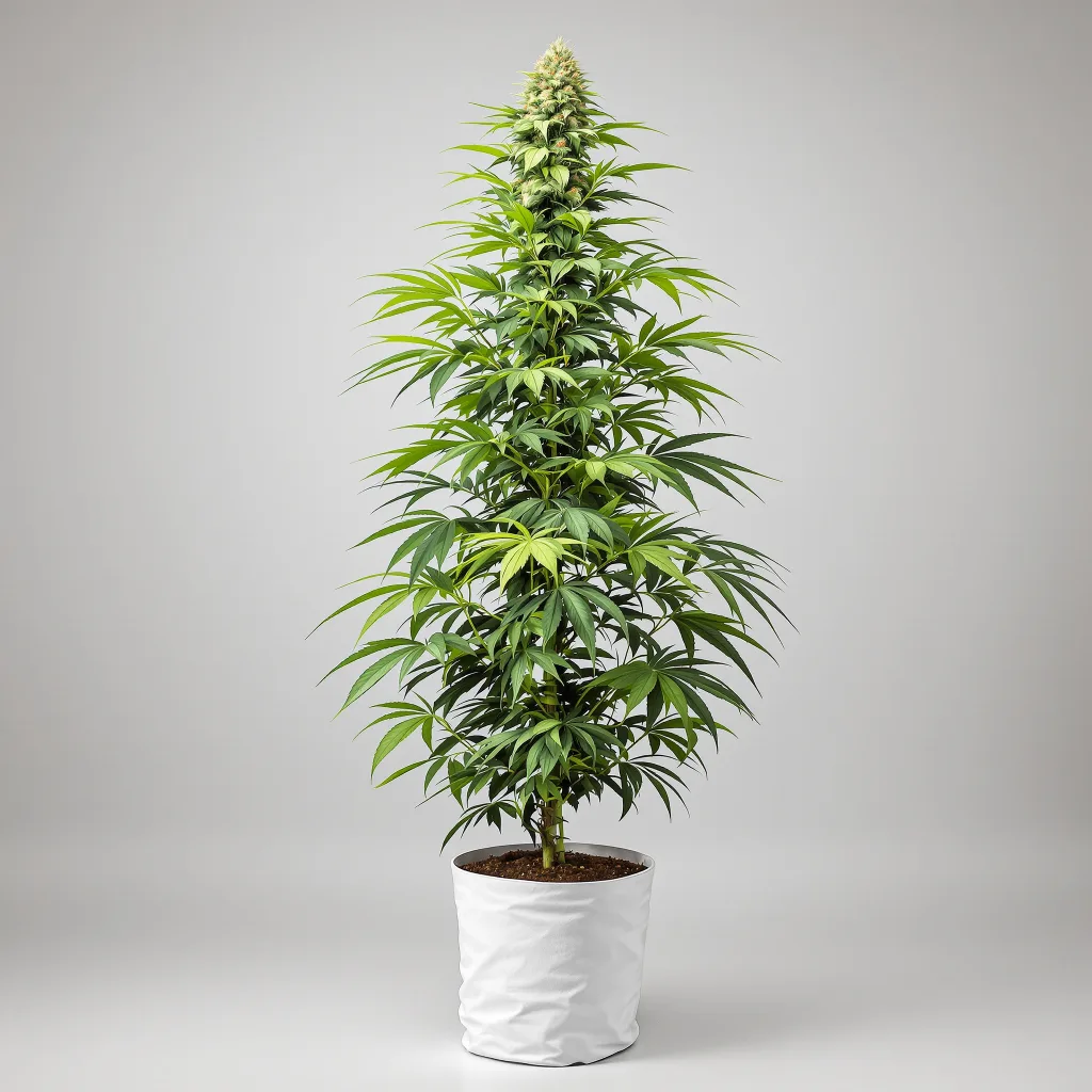 Amnesia Cannabisblüte Nahaufnahme mit luftige limonengrüne Struktur