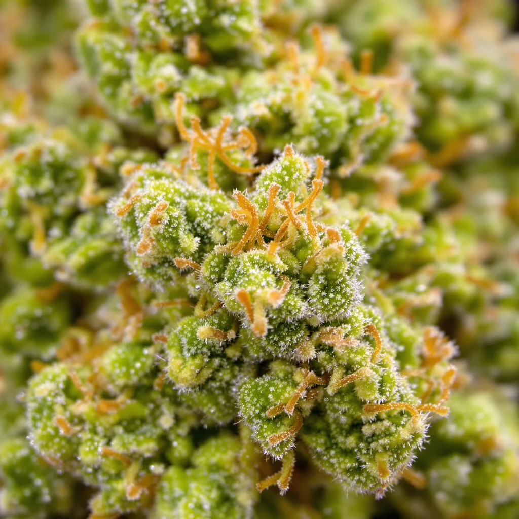 Amnesia Cannabispflanze in der Blütephase — 60-100 cm automatisch blühend