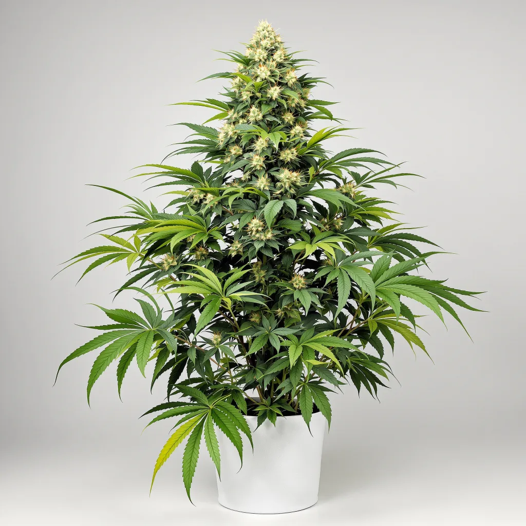 Angel OG Cannabisblüte Nahaufnahme mit dichte violett getönte Kelche