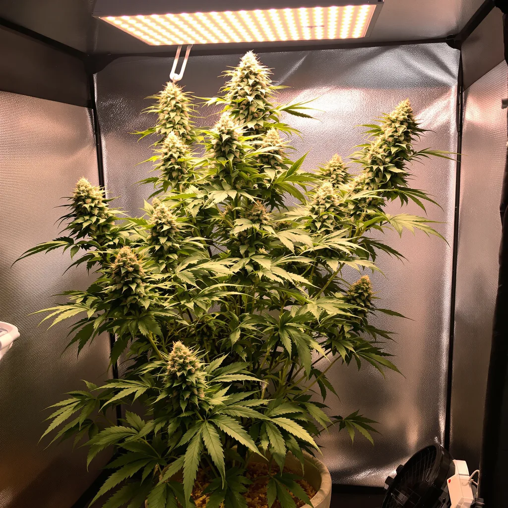 Apple Betty 38% Indica / 62% Sativa — Blüte mit sichtbaren Trichomen