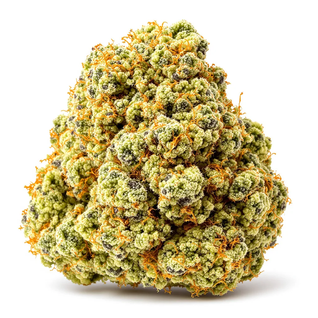 Apple Runtz 21% Indica / 79% Sativa — Blüte mit sichtbaren Trichomen