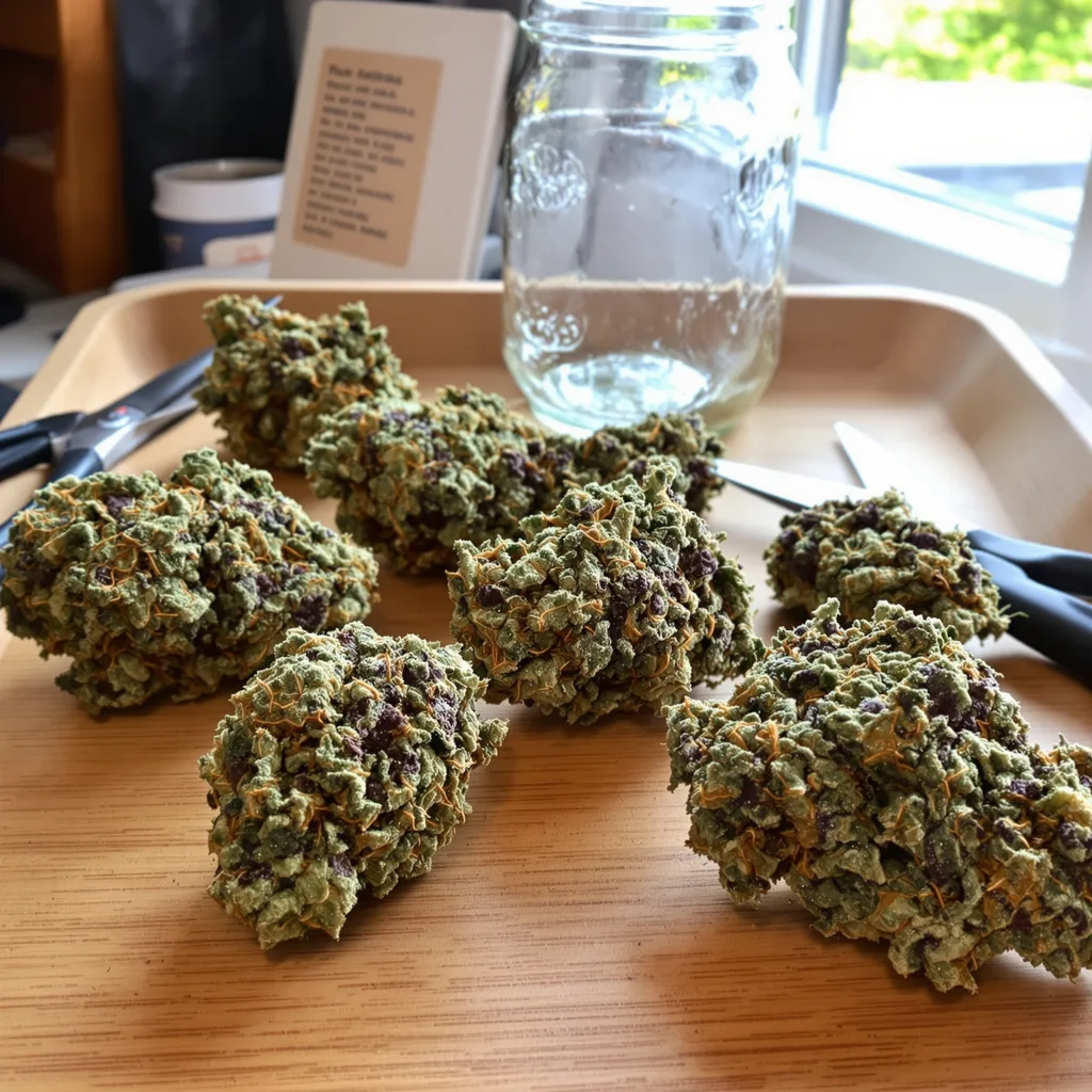 Apple Tarts 85% Indica / 15% Sativa — Blüte mit sichtbaren Trichomen