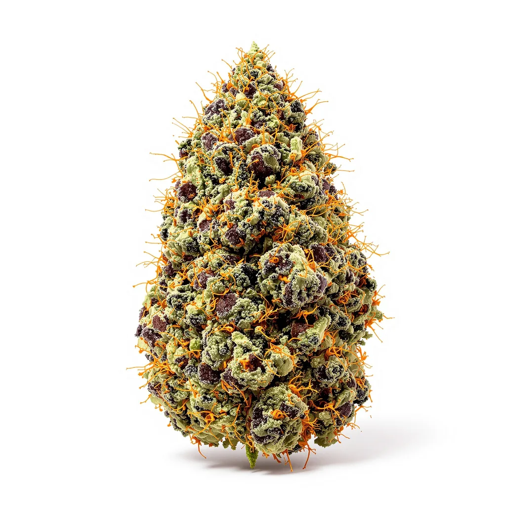 Apple Tarts 85% Indica / 15% Sativa — Blüte mit sichtbaren Trichomen