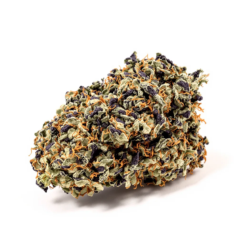 Appleberry 89% Indica / 11% Sativa — Blüte mit sichtbaren Trichomen