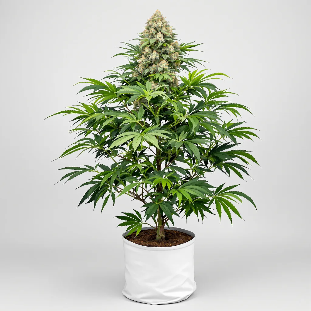 Barbara Bud Cannabisblüte Nahaufnahme mit dichte violett getönte Kelche