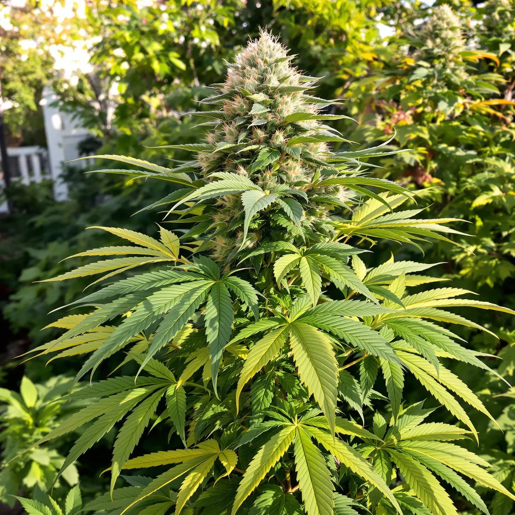 Batman OG 84% Indica / 16% Sativa — Blüte mit sichtbaren Trichomen