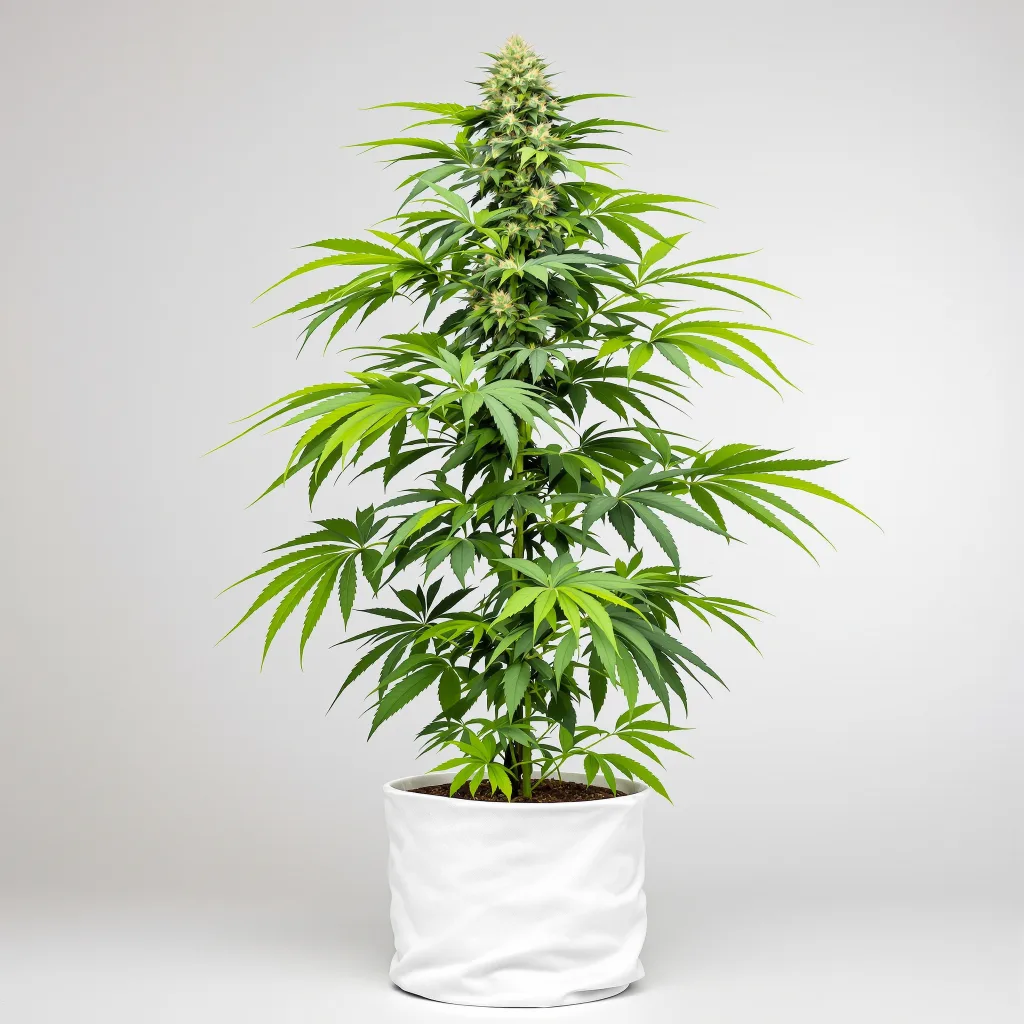 Berry White Cannabisblüte Nahaufnahme mit dichte violett getönte Kelche