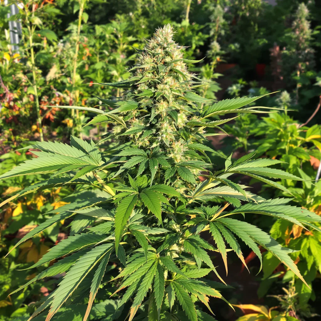 Black 84 86% Indica / 14% Sativa — Blüte mit sichtbaren Trichomen