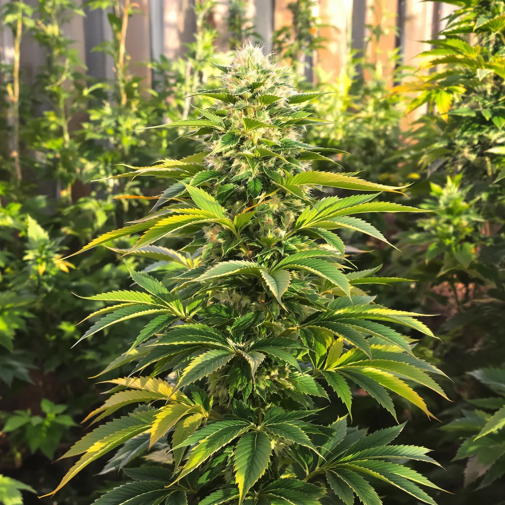 Black Cherry Punch 85% Indica / 15% Sativa — Blüte mit sichtbaren Trichomen