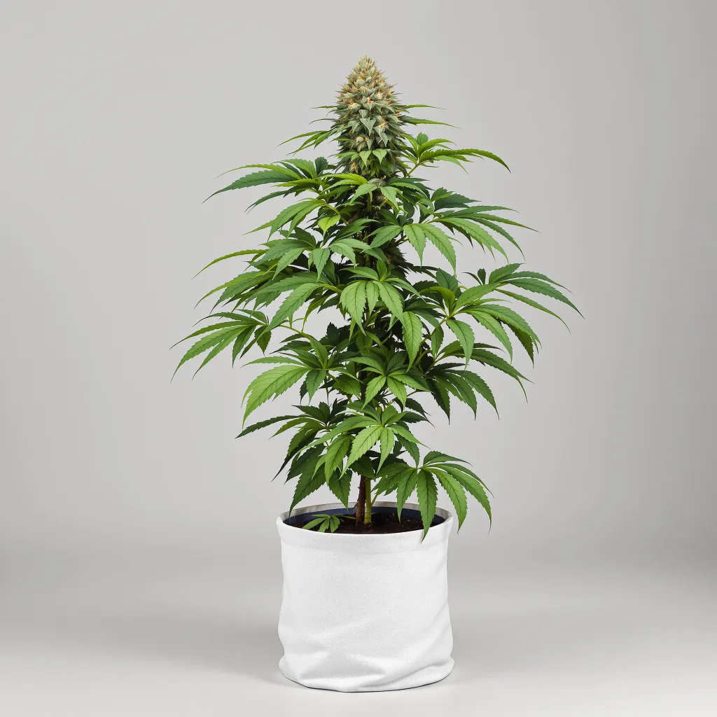 Blackberry Hashplant Cannabisblüte Nahaufnahme mit dichte violett getönte Kelche