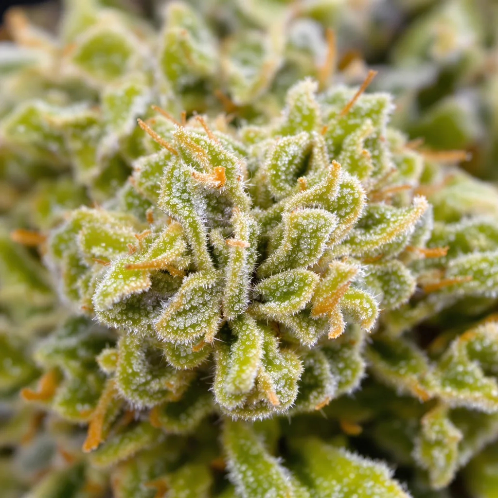 Blue Amnesia Cannabispflanze in der Blütephase — 60-100 cm automatisch blühend