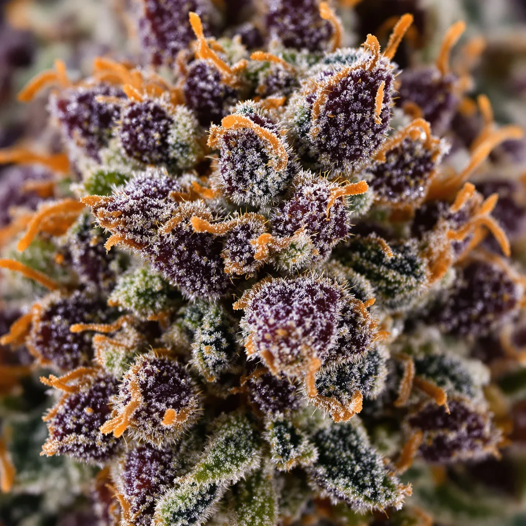 Blue Blood Cannabispflanze in der Blütephase — 60-100 cm automatisch blühend