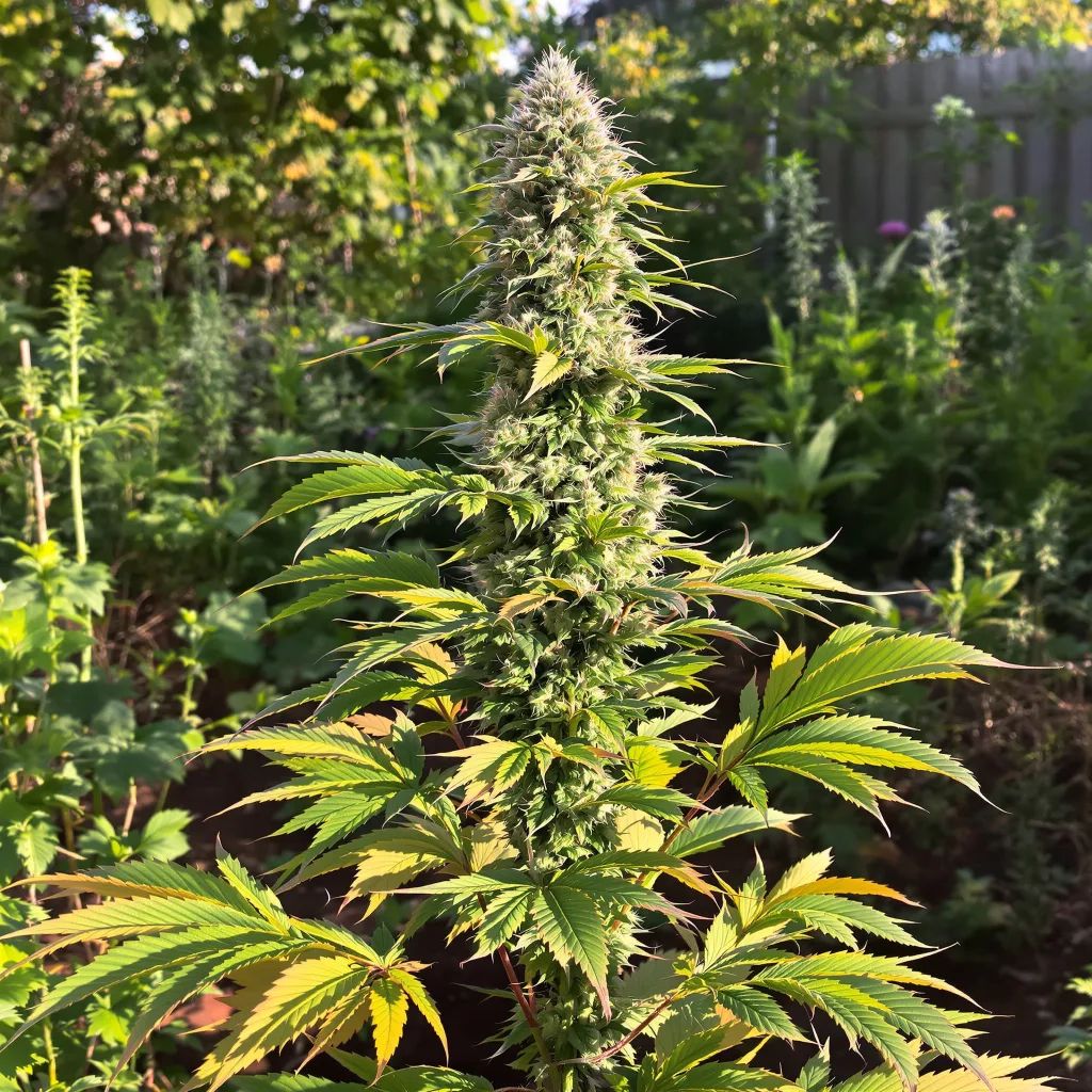 Blue Cookies 60% Indica / 40% Sativa — Blüte mit sichtbaren Trichomen