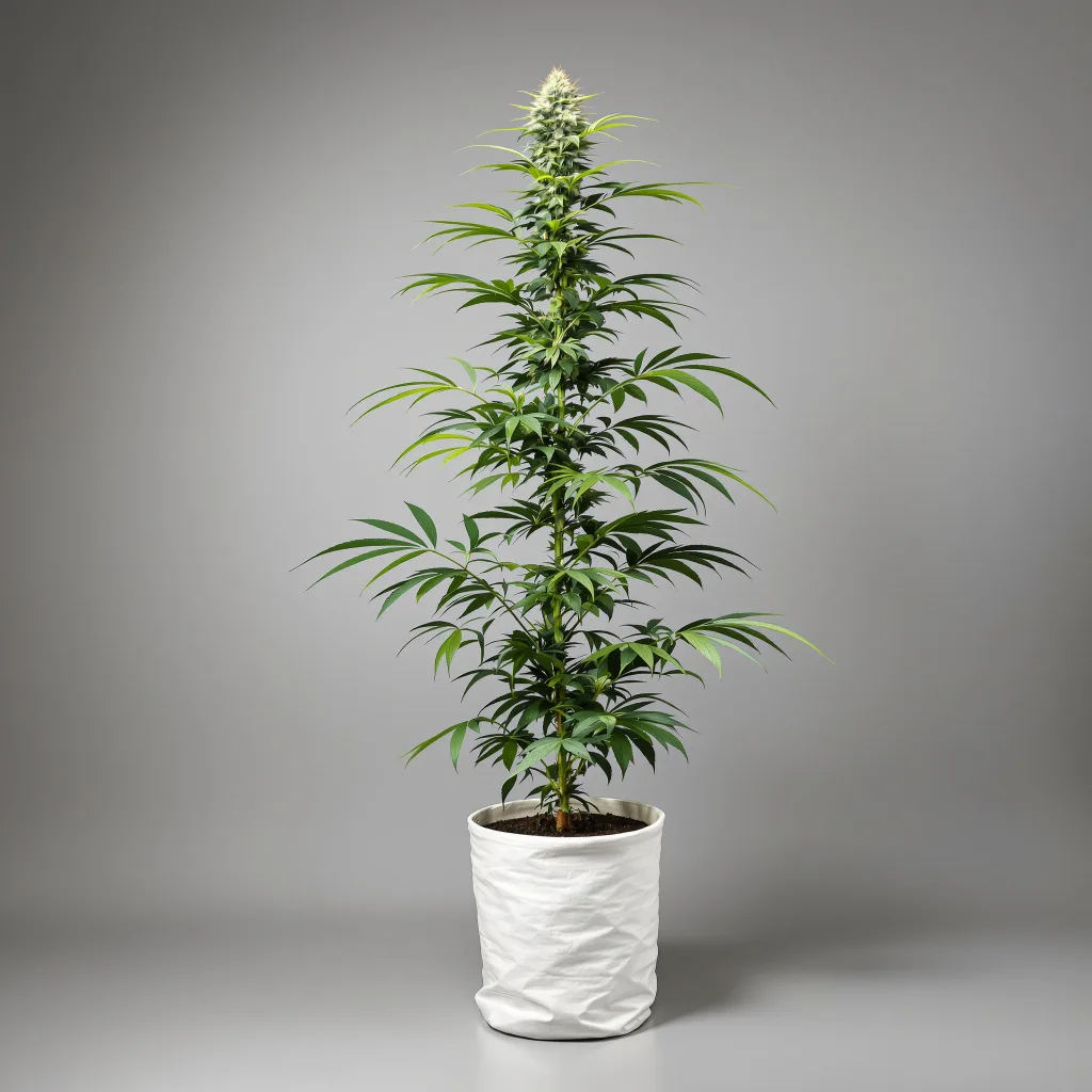 Blue Dream Cannabisblüte Nahaufnahme mit luftige limonengrüne Struktur