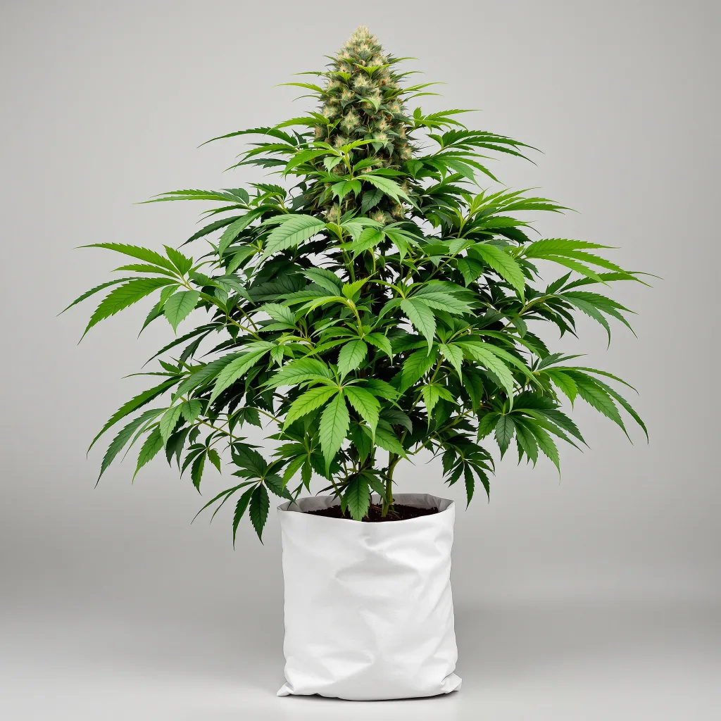 Blue Magoo Cannabisblüte Nahaufnahme mit dichte violett getönte Kelche