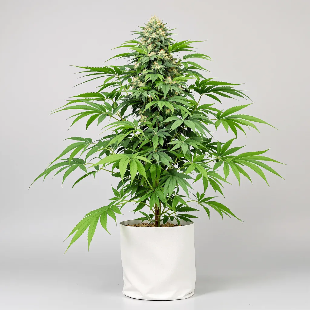 Blue Ox Cannabisblüte Nahaufnahme mit dichte violett getönte Kelche