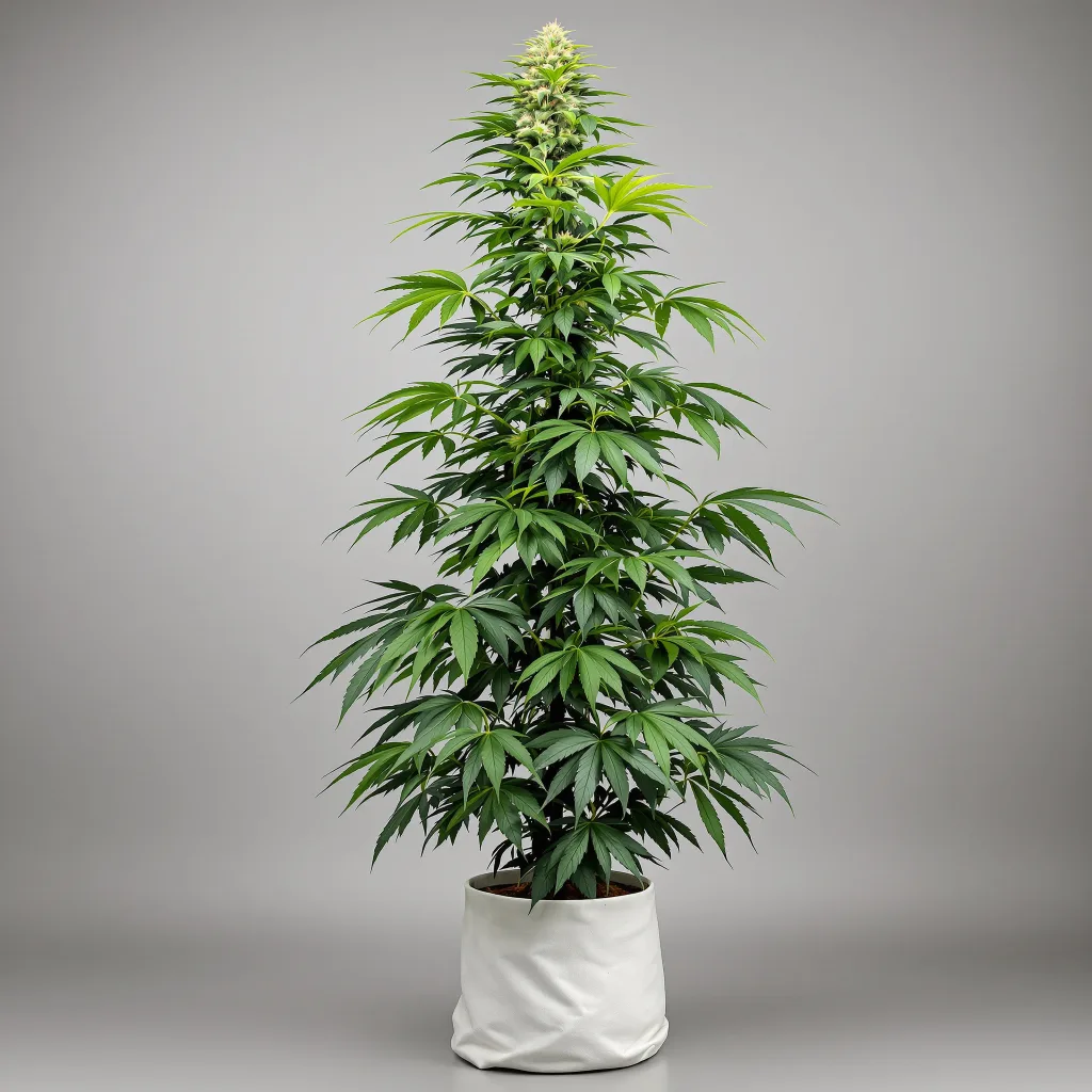 Blue Princess Cannabisblüte Nahaufnahme mit luftige limonengrüne Struktur
