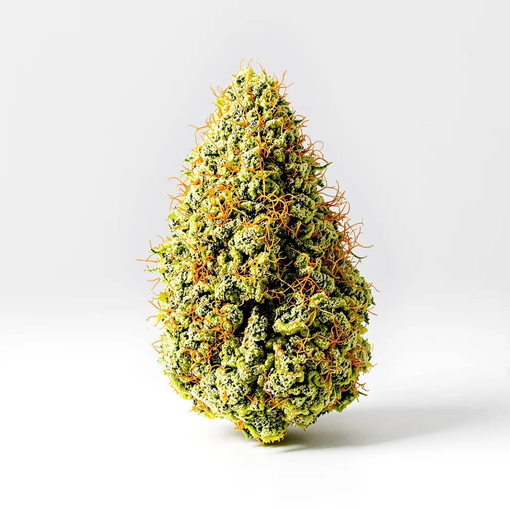 Blue Princess 5% Indica / 95% Sativa — Blüte mit sichtbaren Trichomen