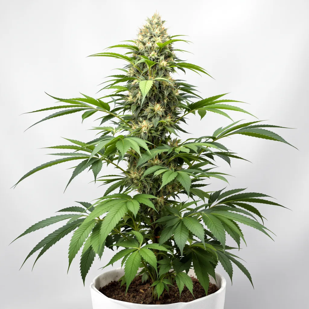 Blue Zombie Cannabisblüte Nahaufnahme mit dichte violett getönte Kelche