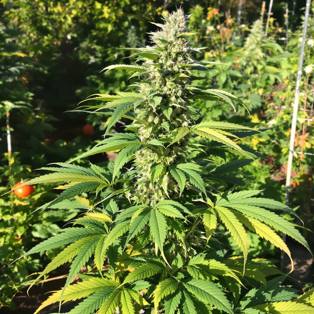Brains Damage 66% Indica / 34% Sativa — Blüte mit sichtbaren Trichomen