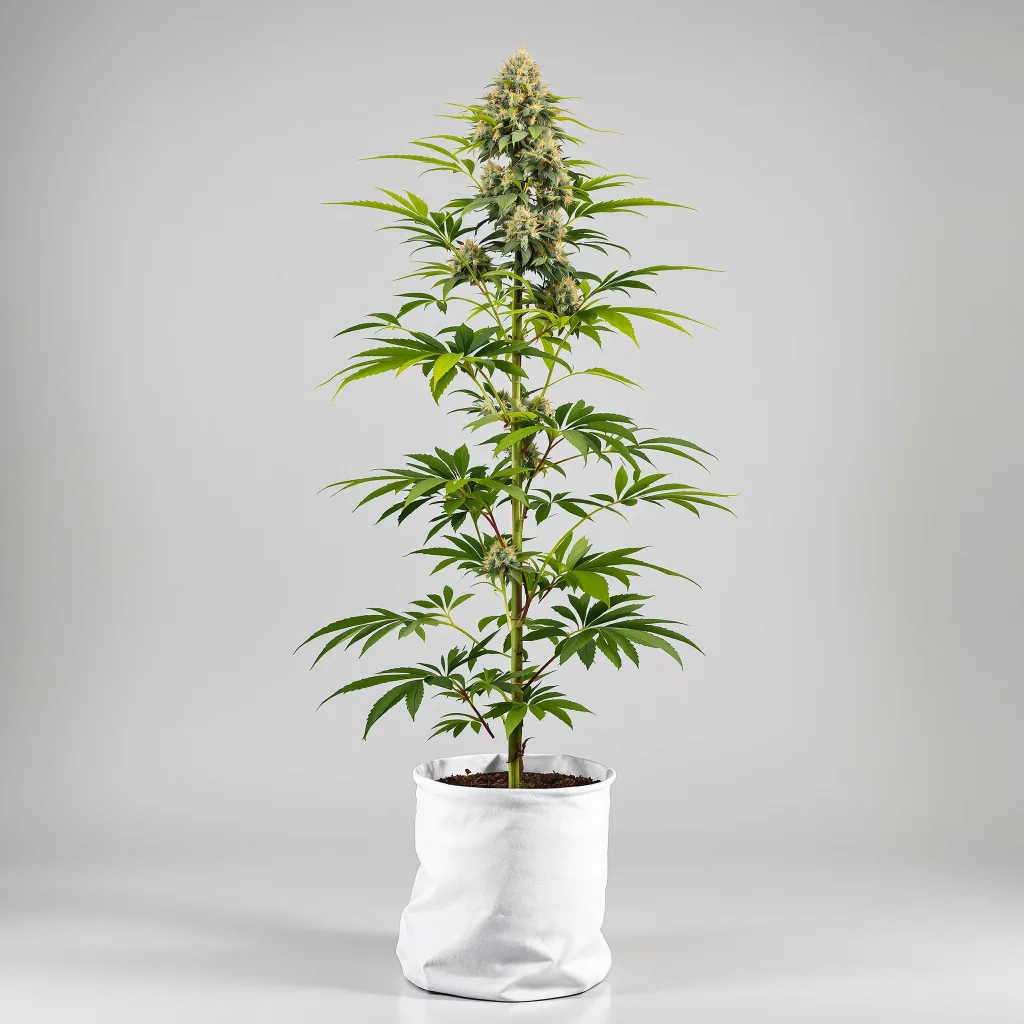 Brainwreck Cannabisblüte Nahaufnahme mit offene Blütenstruktur mit orangen Pistillen