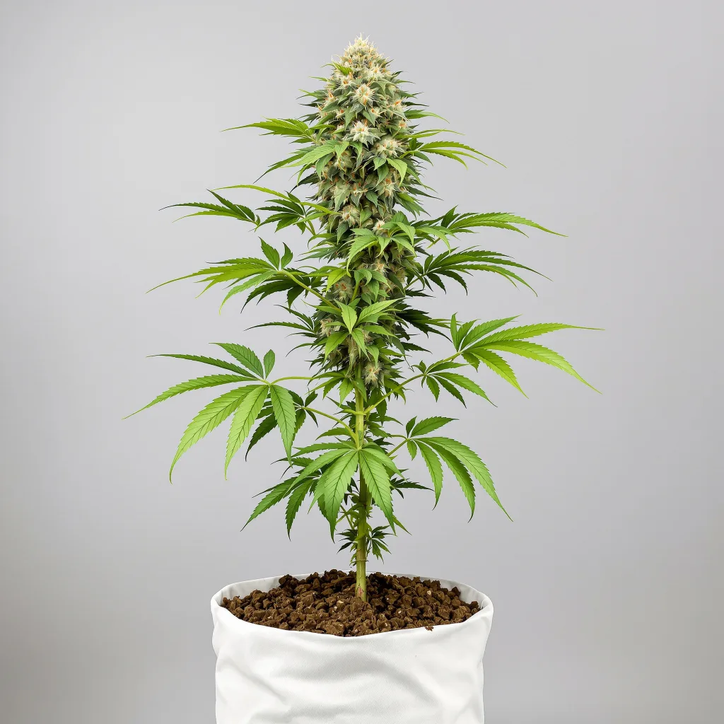 Bubba Kush Cannabisblüte Nahaufnahme mit dichte violett getönte Kelche