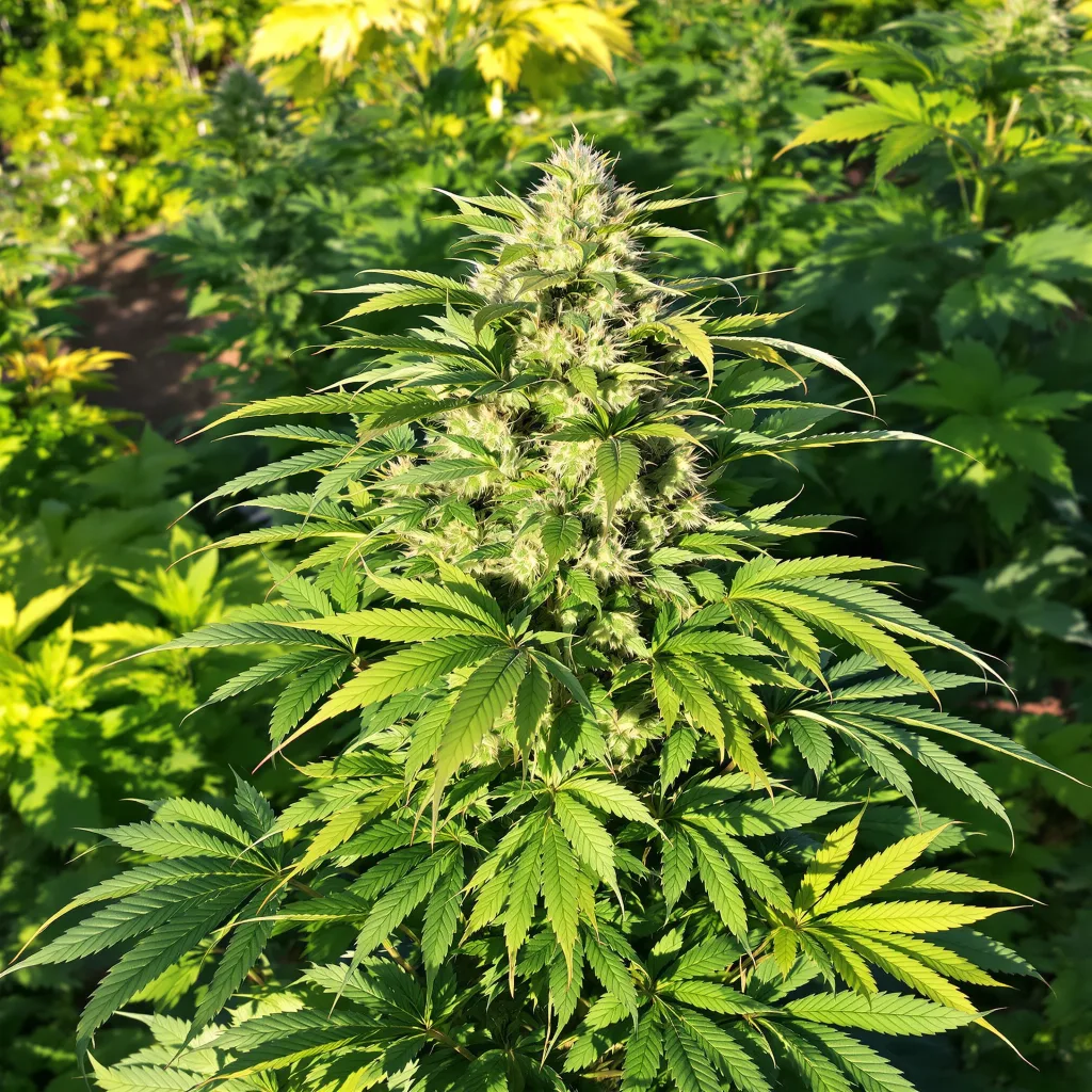 Buckeye Purple 76% Indica / 24% Sativa — Blüte mit sichtbaren Trichomen