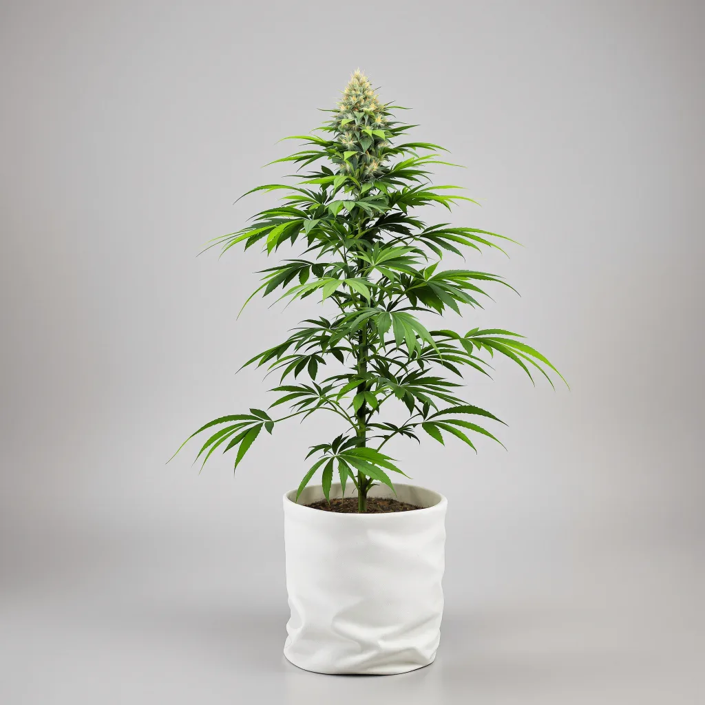 Buddha Tahoe Cannabisblüte Nahaufnahme mit dichte violett getönte Kelche