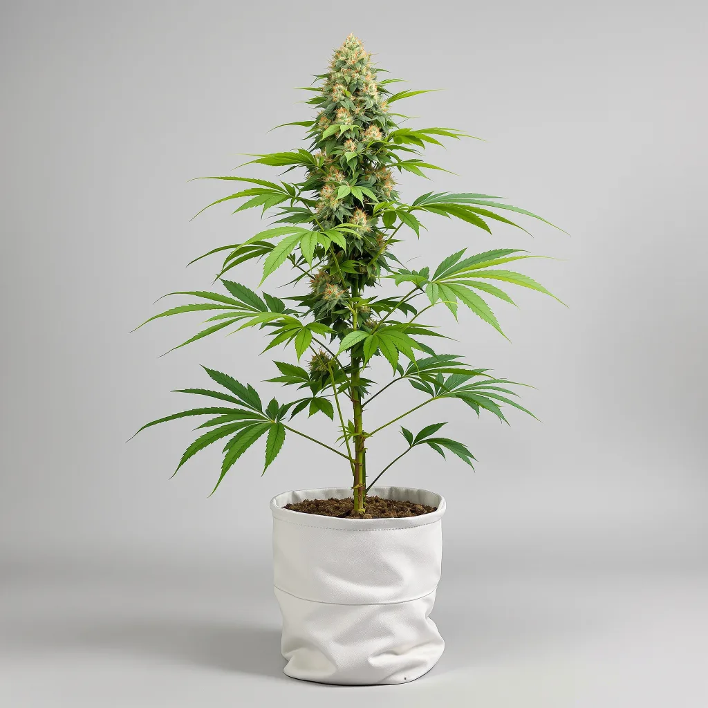 Burkle Cannabisblüte Nahaufnahme mit dichte violett getönte Kelche
