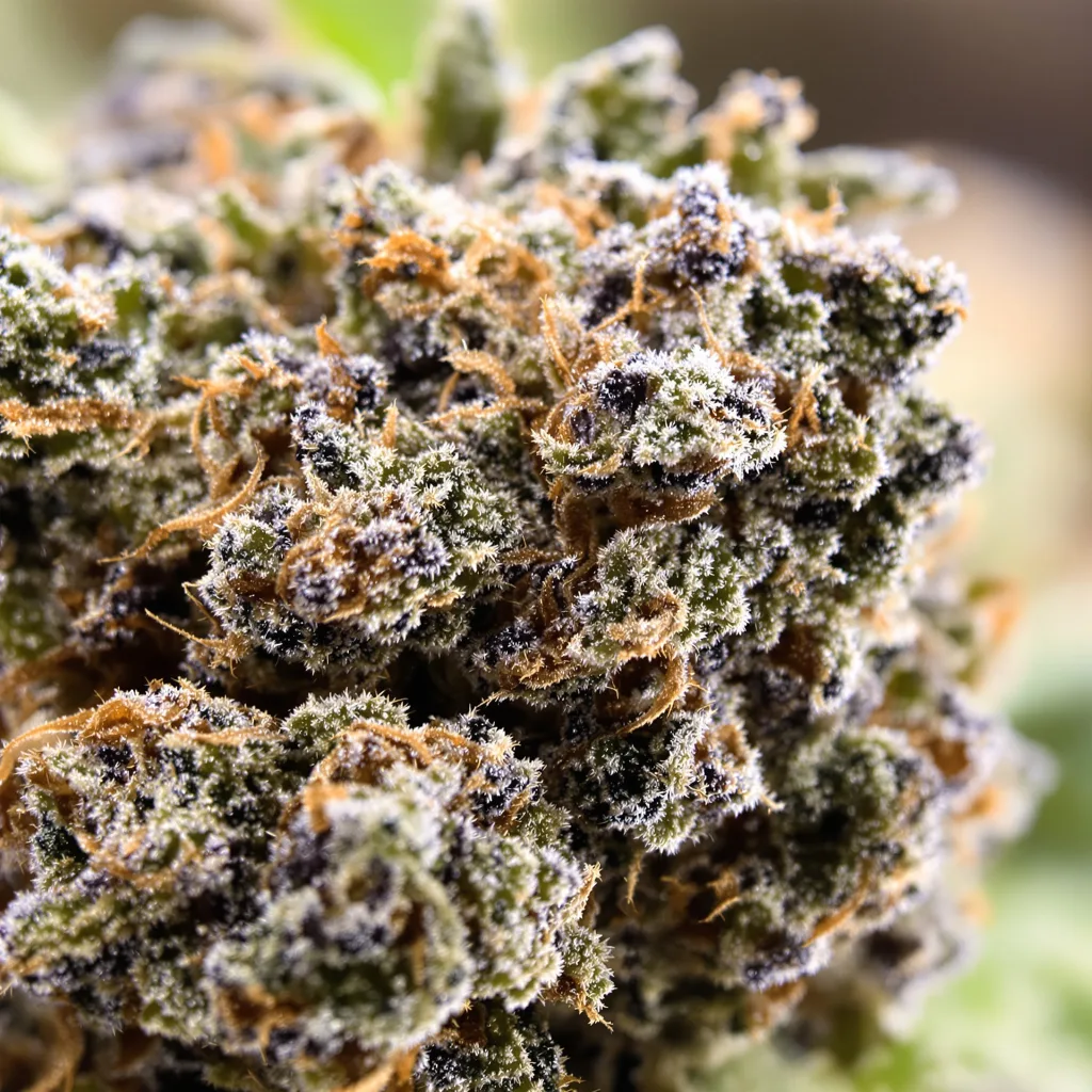 Candy Cane Cannabispflanze in der Blütephase — 60-100 cm automatisch blühend