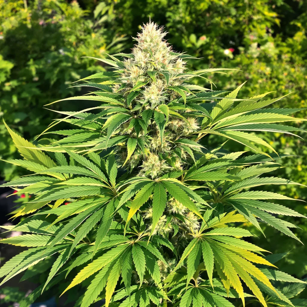 Candy Cane 88% Indica / 12% Sativa — Blüte mit sichtbaren Trichomen
