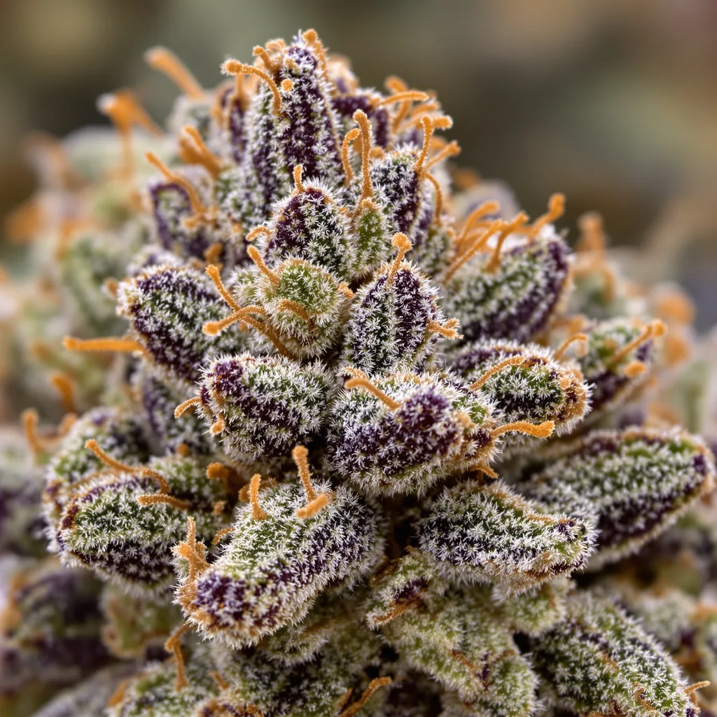 Candy Cream Cannabispflanze in der Blütephase — 60-100 cm automatisch blühend